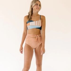 Nani swimwear Terracotta side tie swimwear NWT